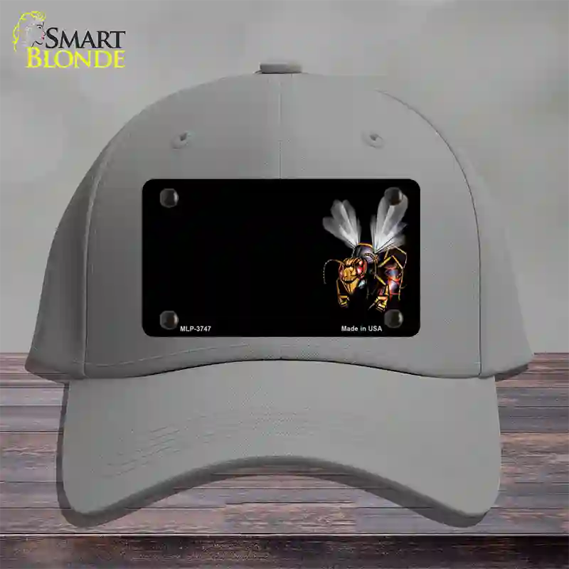 Hornet Offset Novelty License Plate Hat Cotton / Gray