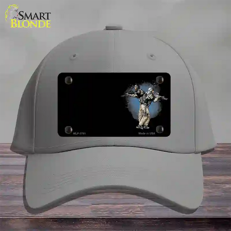 SWAT Offset Novelty License Plate Hat Cotton / Gray