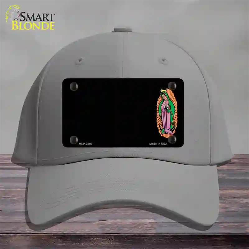 Virgin Mary Offset Novelty License Plate Hat Cotton / Gray