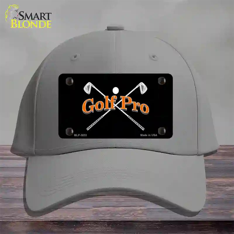 Golf Pro Novelty License Plate Hat Cotton / Gray