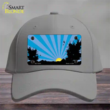 Southwest Blue Sunset Novelty License Plate Hat Cotton / Gray