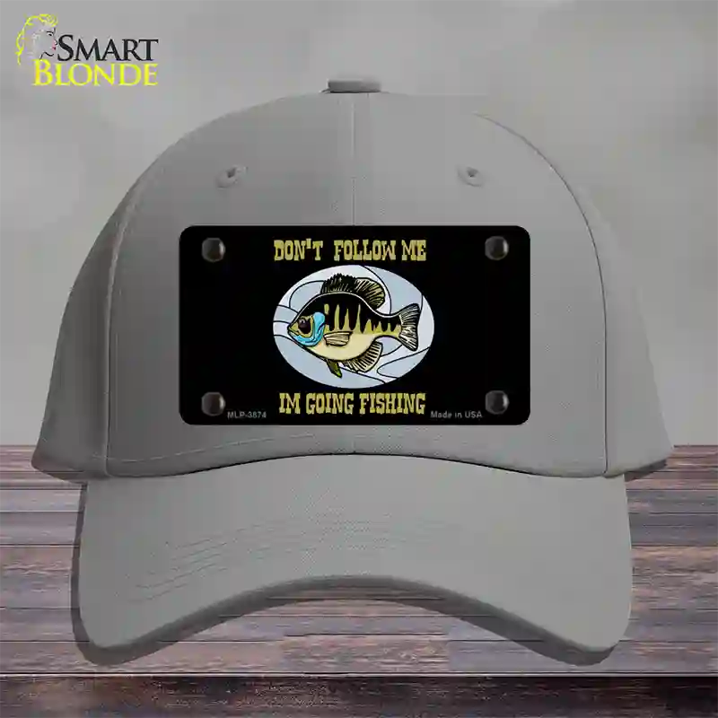 Dont Follow Me Novelty License Plate Hat Cotton / Gray