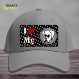 I Love My Boxer Novelty License Plate Hat Cotton / Gray