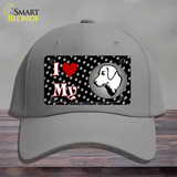 I Love My Chesapeake Bay Retriever Novelty License Plate Hat Cotton / Gray