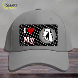 I Love My Cocker Spaniel Novelty License Plate Hat Cotton / Gray