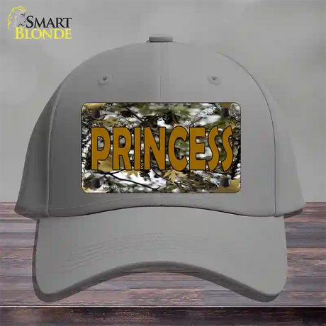 Princess Camouflage Novelty License Plate Hat Cotton / Gray