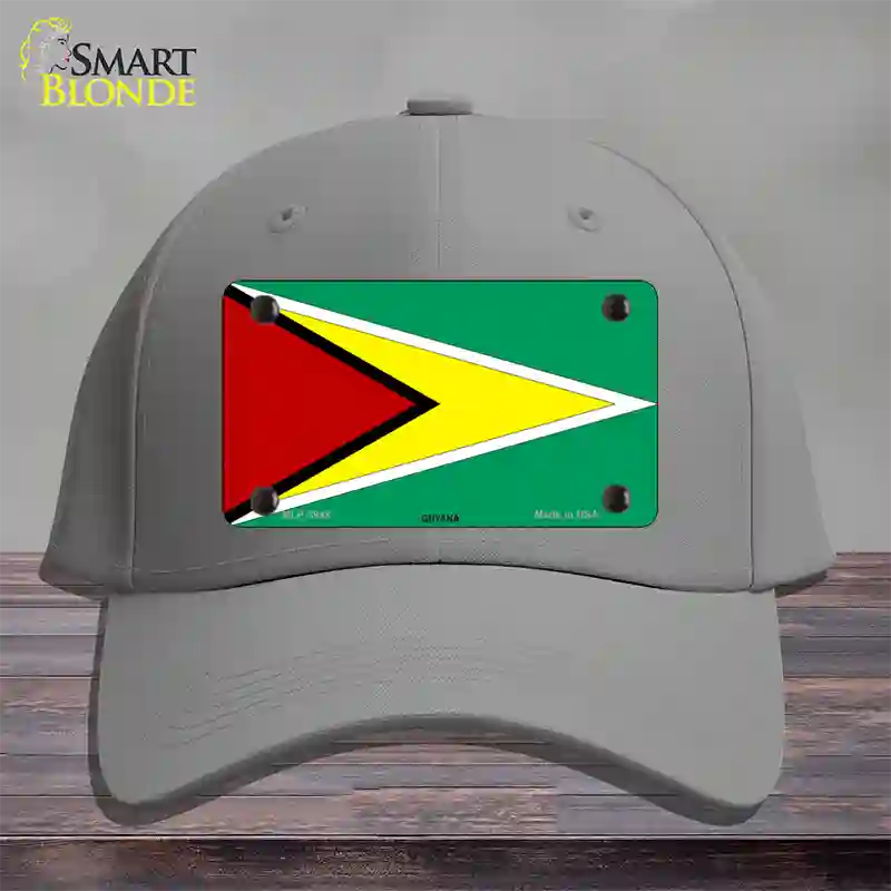 Guyana Flag Novelty License Plate Hat Cotton / Gray