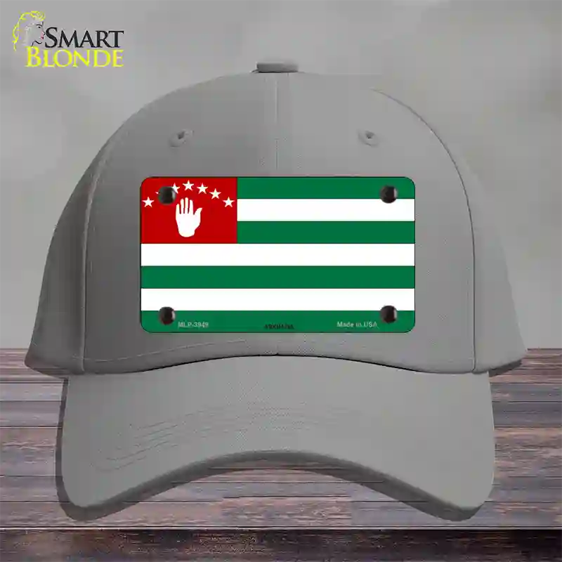 Abkhazia Flag Novelty License Plate Hat Cotton / Gray