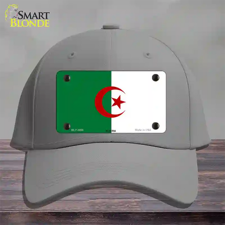 Algeria Flag Novelty License Plate Hat Cotton / Gray