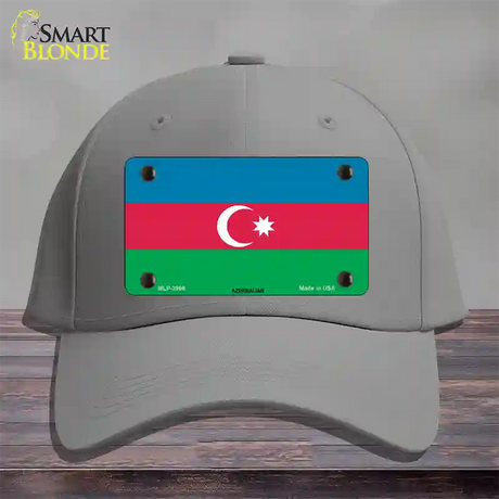 Azerbaijan Flag Novelty License Plate Hat Cotton / Gray