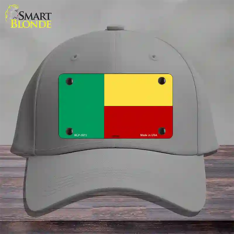 Benin Flag Novelty License Plate Hat Cotton / Gray