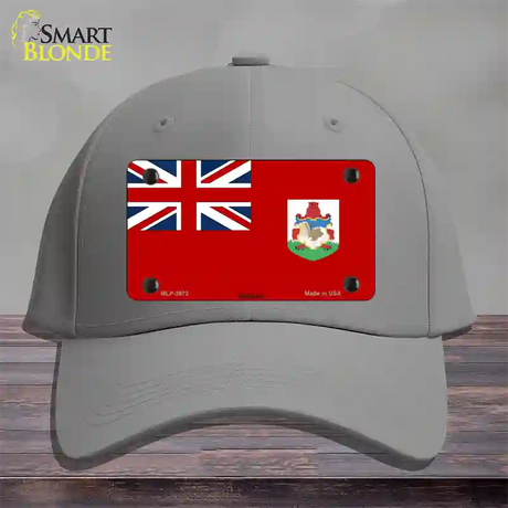 Bermuda Flag Novelty License Plate Hat Cotton / Gray