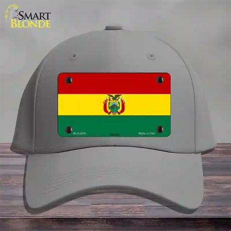 Bolivia Flag Novelty License Plate Hat Cotton / Gray