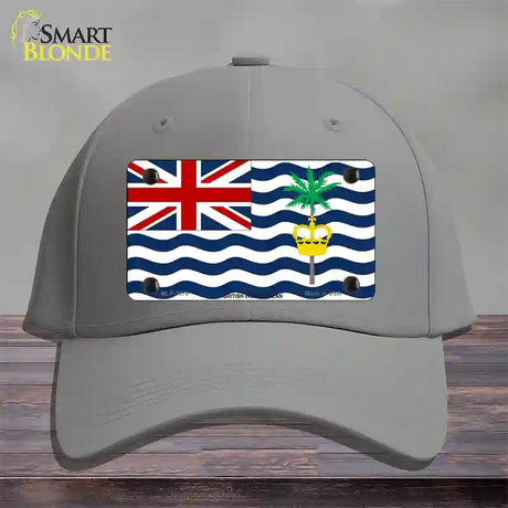 British Indian Ocean Flag Novelty License Plate Hat Cotton / Gray