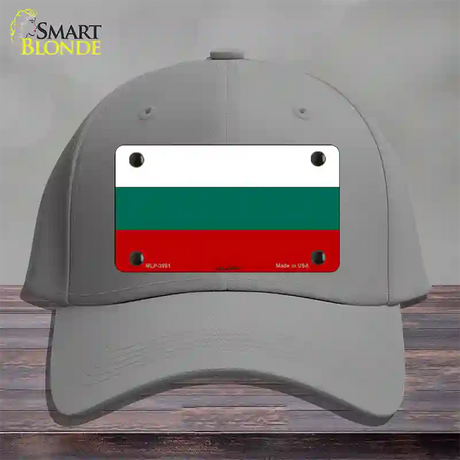 Bulgaria Flag Novelty License Plate Hat Cotton / Gray