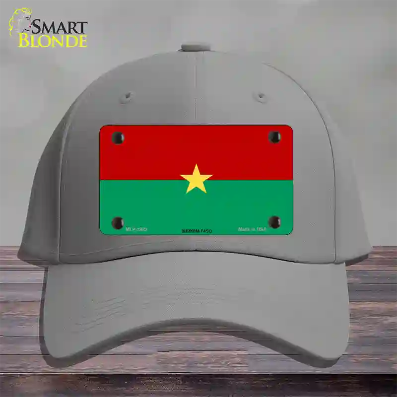 Burkina Faso Flag Novelty License Plate Hat Cotton / Gray