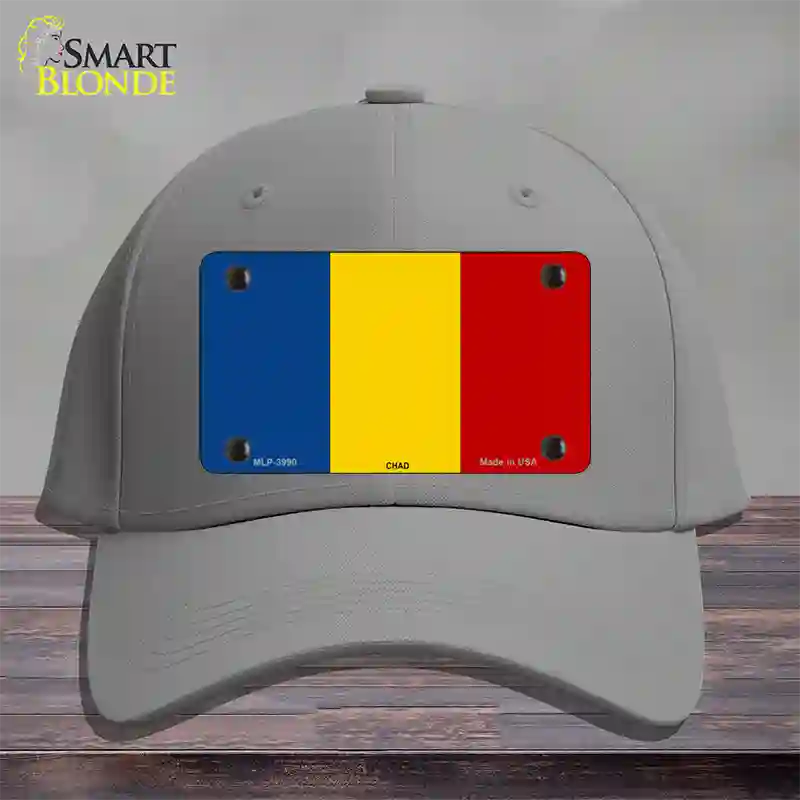 Chad Flag Novelty License Plate Hat Cotton / Gray