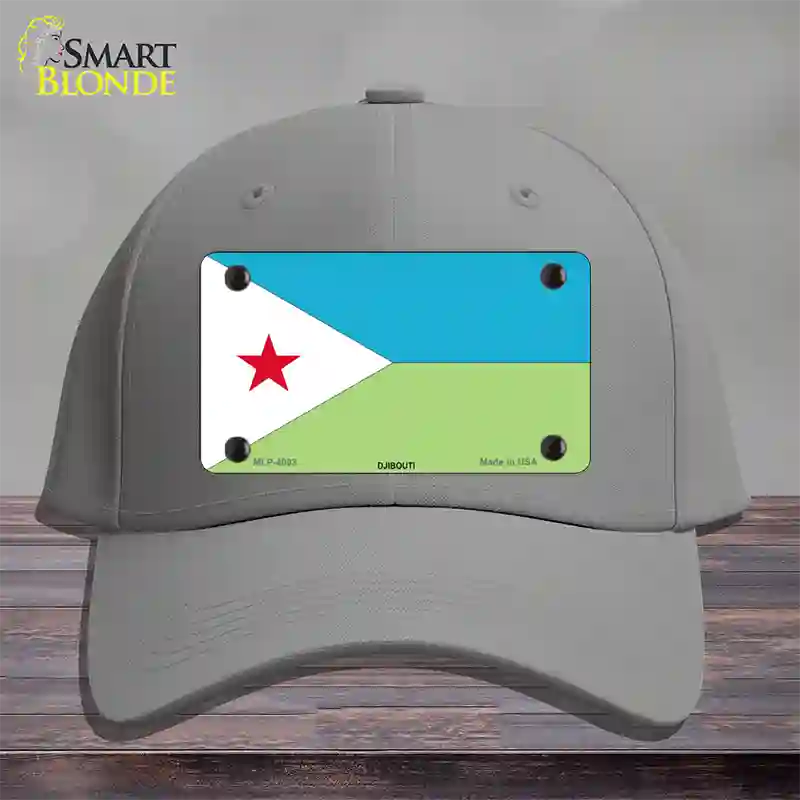 Djibouti Flag Novelty License Plate Hat Cotton / Gray