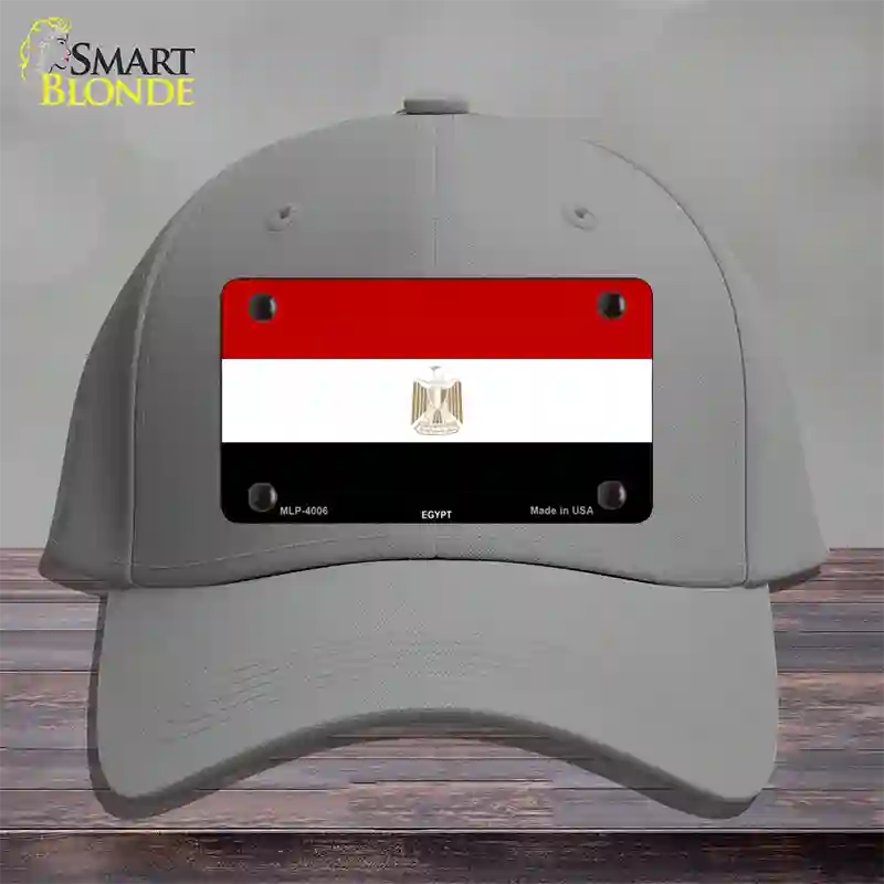 Egypt Flag Novelty License Plate Hat Cotton / Gray