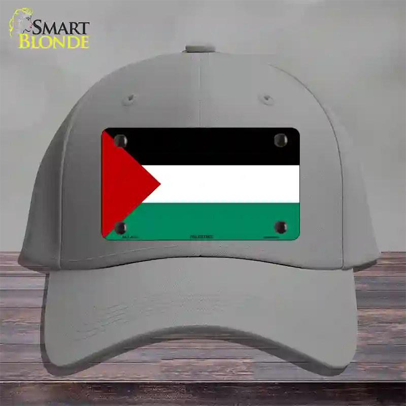 Palestine Country Flag Novelty License Plate Hat Cotton / Gray