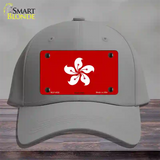 Hong Kong Flag Novelty License Plate Hat Cotton / Gray