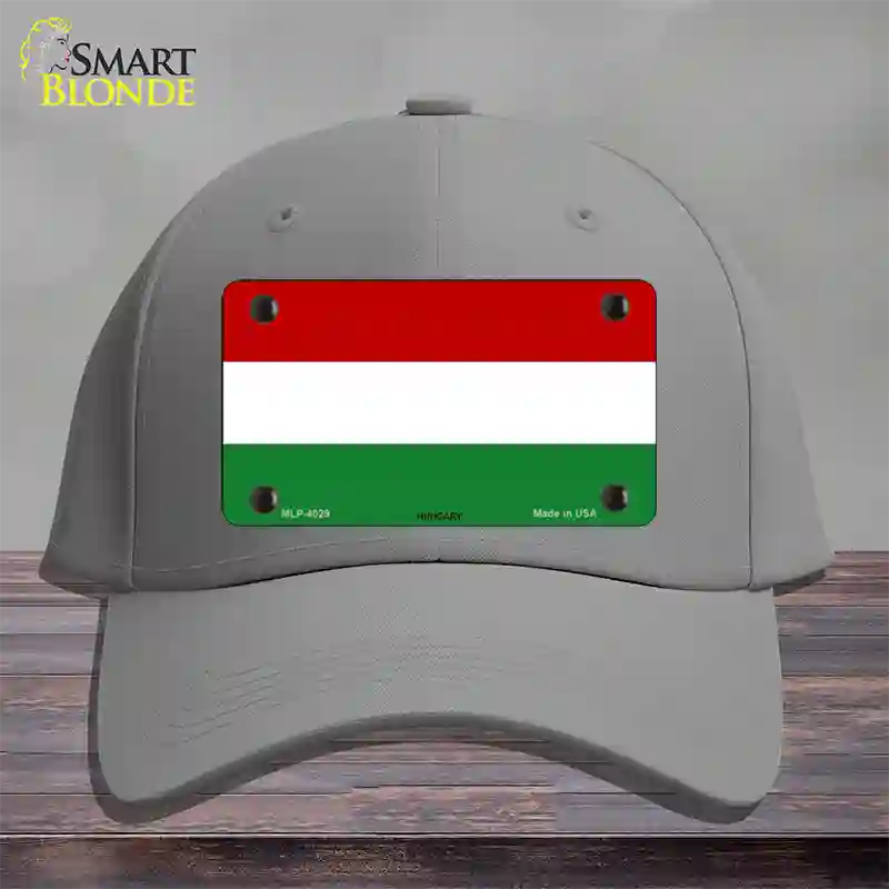 Hungary Flag Novelty License Plate Hat Cotton / Gray