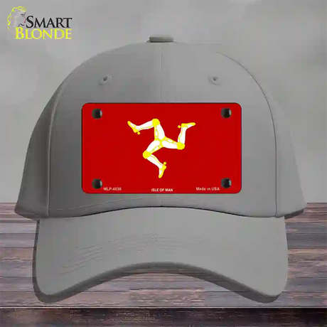 Isle Of Man Flag Novelty License Plate Hat Cotton / Gray