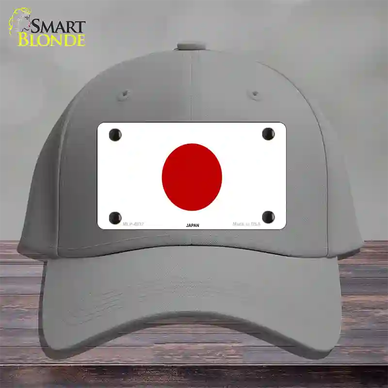 Japan Flag Novelty License Plate Hat Cotton / Gray