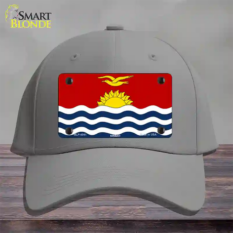 Kiribati Flag Novelty License Plate Hat Cotton / Gray