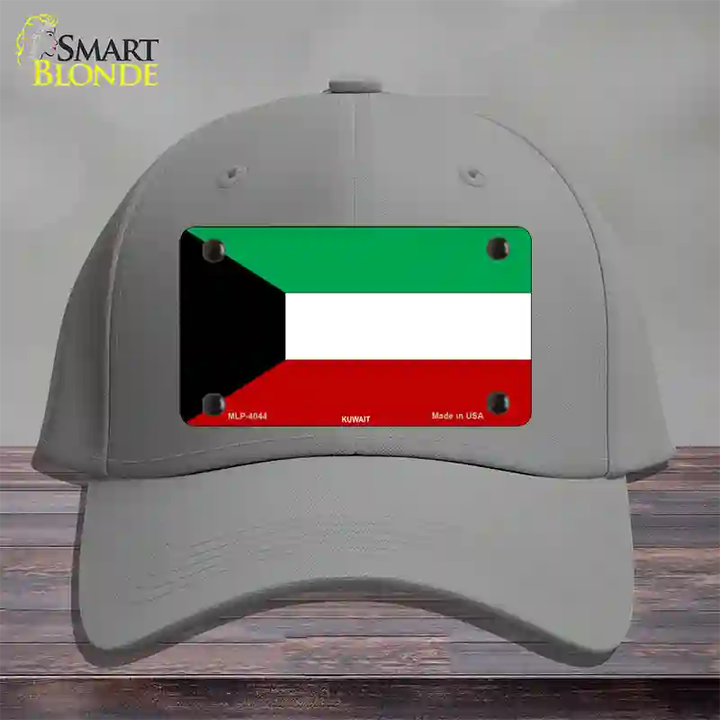 Kuwait Flag Novelty License Plate Hat Cotton / Gray