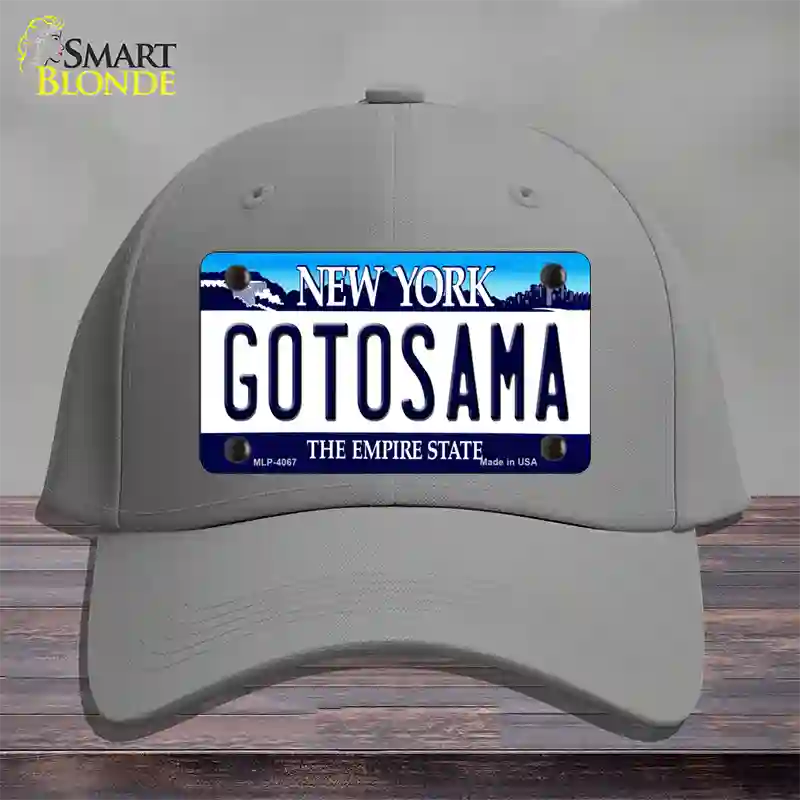 Gotosama New York Novelty License Plate Hat Cotton / Gray