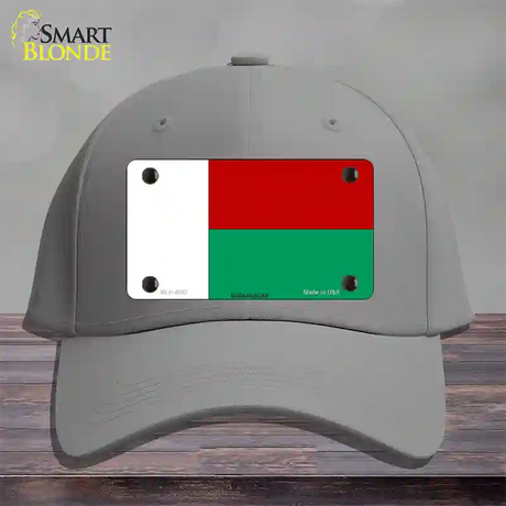 Madagascar Flag Novelty License Plate Hat Cotton / Gray