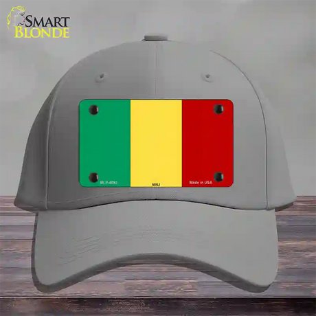 Mali Flag Novelty License Plate Hat Cotton / Gray