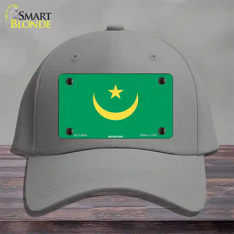 Mauritania Flag Novelty License Plate Hat Cotton / Gray