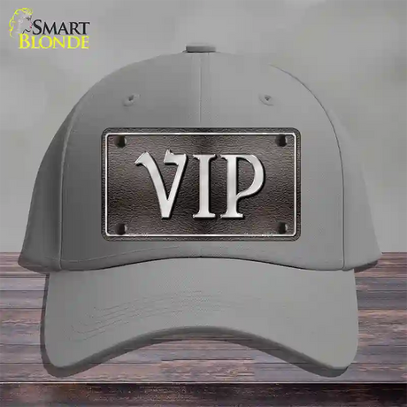 VIP Novelty License Plate Hat Cotton / Gray