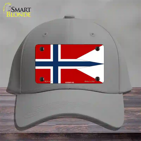 Norway-NS Flag Novelty License Plate Hat Cotton / Gray