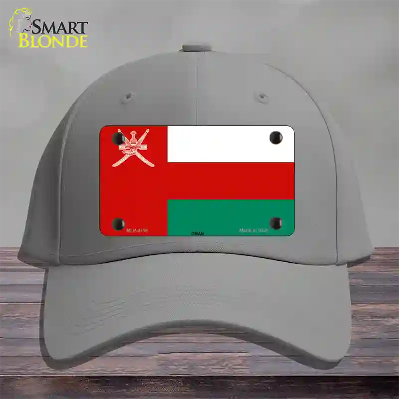 Oman Flag Novelty License Plate Hat Cotton / Gray