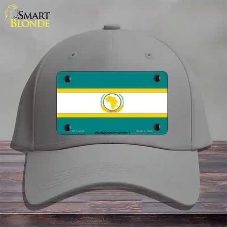 Organization African Unity Flag Novelty License Plate Hat Cotton / Gray