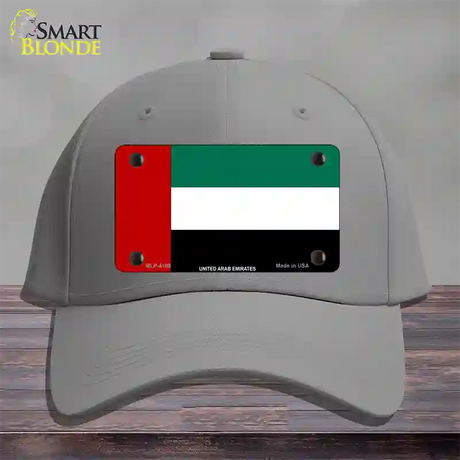 United Arab Emirates Flag Novelty License Plate Hat Cotton / Gray