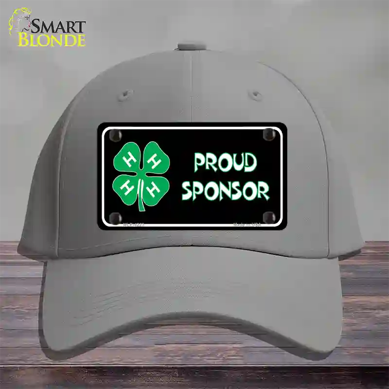 4-H Proud Sponsor Novelty License Plate Hat Cotton / Gray