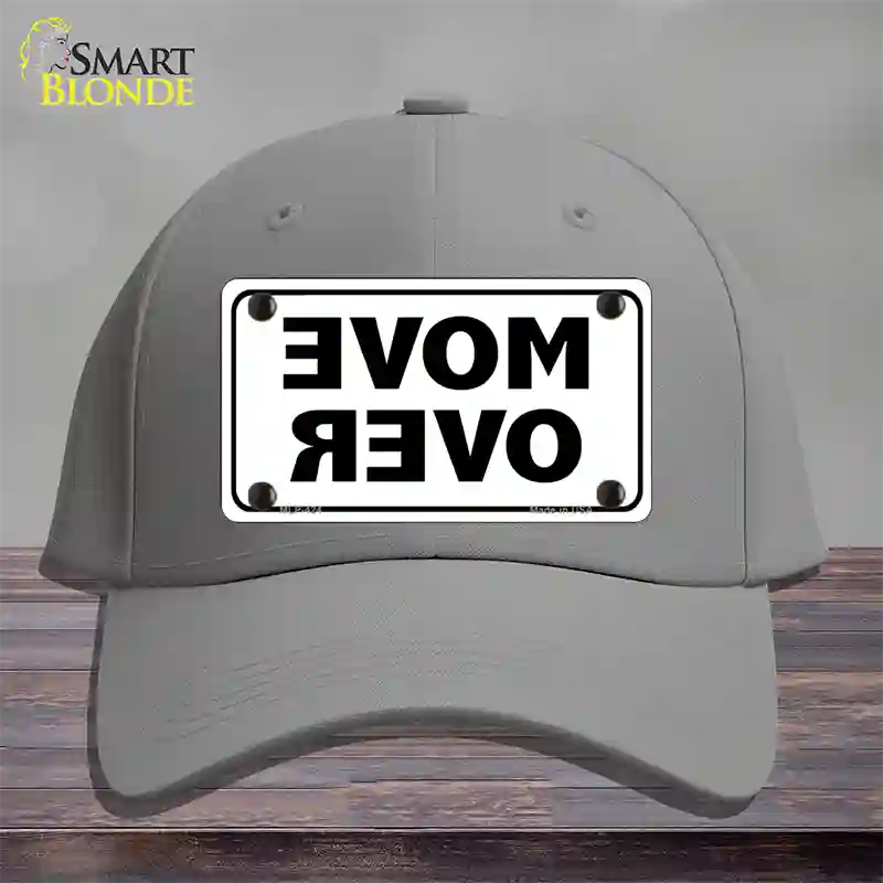 Move Over White Novelty License Plate Hat Cotton / Gray