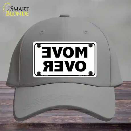 Move Over White Novelty License Plate Hat Cotton / Gray