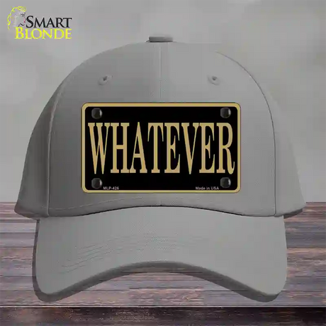 Whatever Novelty License Plate Hat Cotton / Gray