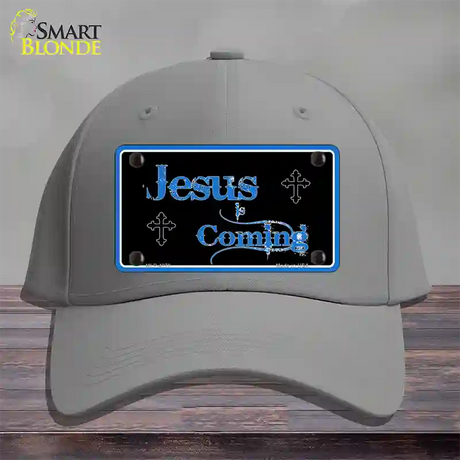 Jesus Is Coming Novelty License Plate Hat Cotton / Gray