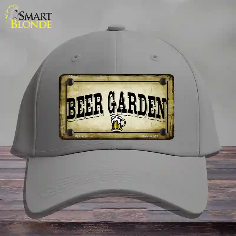 Beer Garden Novelty License Plate Hat Cotton / Gray