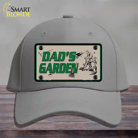 Dads Garden Novelty License Plate Hat Cotton / Gray