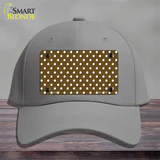 Brown Polka Dot Novelty License Plate Hat Cotton / Gray