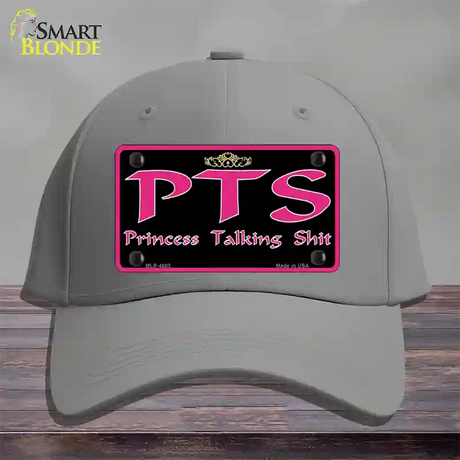 P.T.S. Novelty License Plate Hat Cotton / Gray