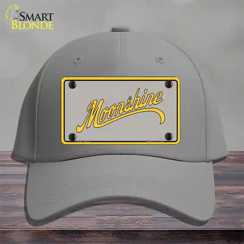 Moonshine Novelty License Plate Hat Cotton / Gray