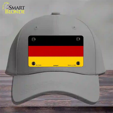 Germany Flag Novelty License Plate Hat Cotton / Gray